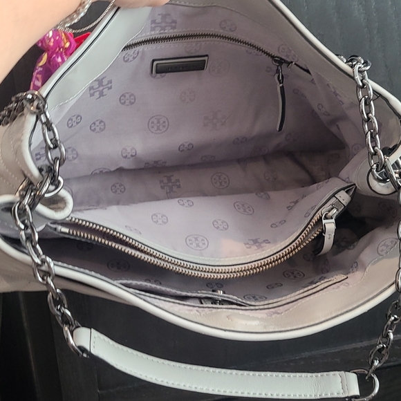 Tory burch grey handbag - Picture 3 of 5